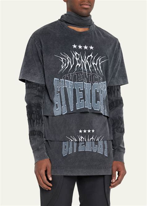 givenchy men couture tshirt|Givenchy graphic crewneck t shirt.